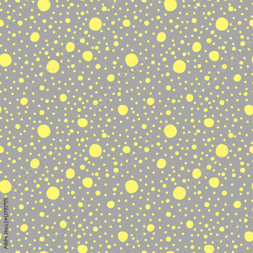 Vector seamless dotted colorful pattern. Abstract trendy spotted background. Repeatable endless drawing texture