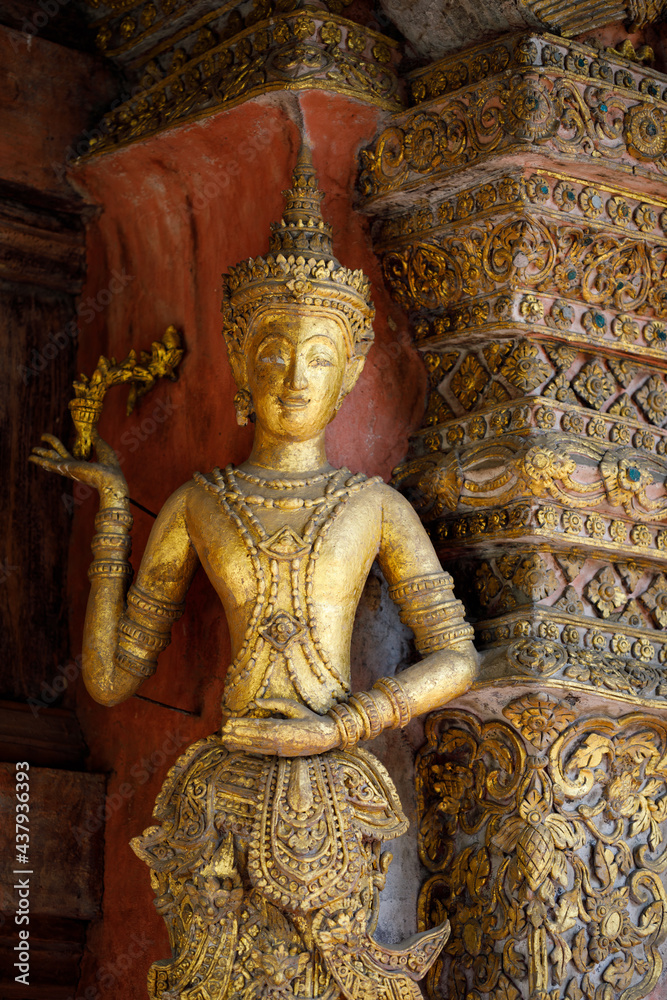 Sculpture In Wat Phra Sing Waramahavihan is a Buddhist temple in Chiang Mai, Thailand