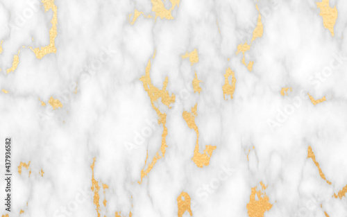 White golden and gray marble texture abstract pattern background.
