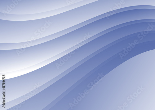 Abstract gradient waves background and folds. 3D illustration in gentle pastel colors.