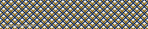 Masculine geometric seamless border pattern. Classic retro geo shape design for digital masking tape edging. Repeatable man banner in vector.