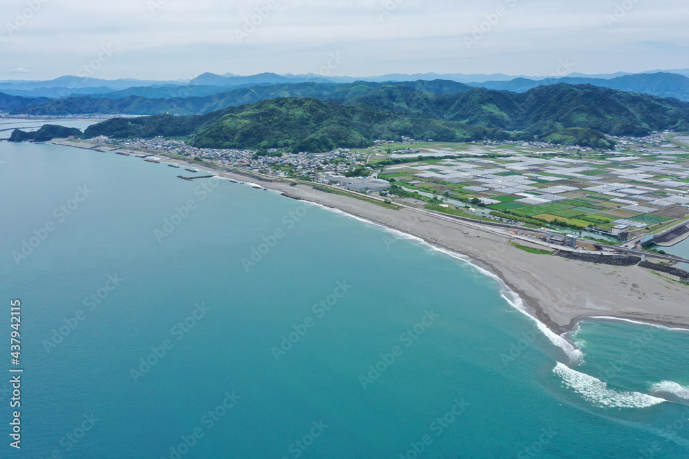 高知県土佐市　新居海岸の風景