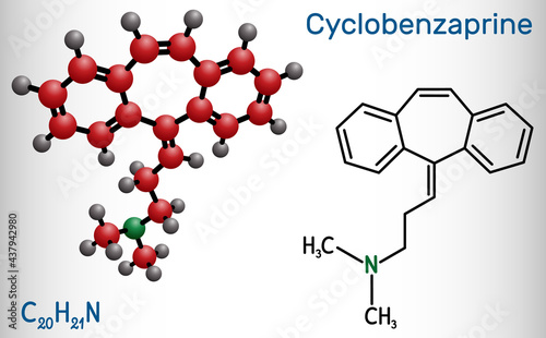 Slika na platnu Cyclobenzaprine, molecule