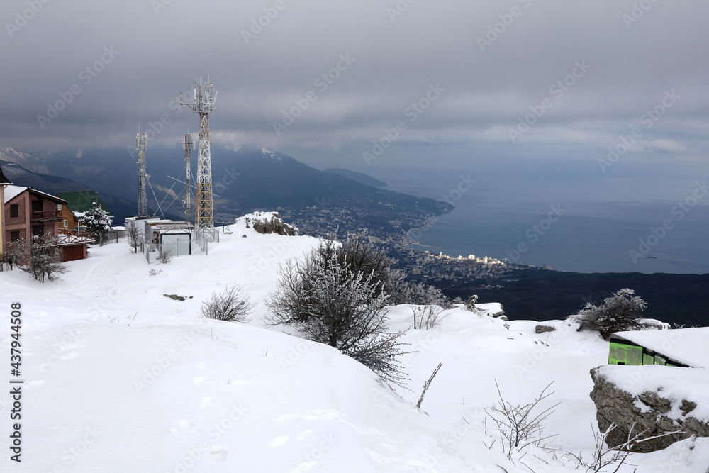 View of Yalta from Ai-Petri mountain peak View of Yalta from Ai-Petri mountain peak