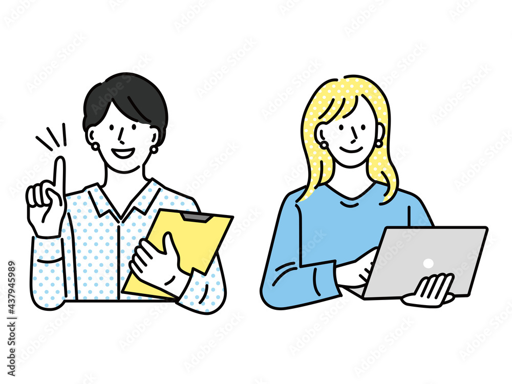 ビジネス イラスト(女性、見積、上司、先輩、相談、調査、アンケート、営業、リーダー、契約、プラン、セールス、パソコン、サービス) Business illustrations (investment, negotiation, questionnaire, sales, finance, contracts, plans, sales, personal computers, services) ビジネス イラスト(女性、見積、上司、先輩、相談、調査、アンケート、営業、リーダー、契約、プラン、セールス、パソコン、サービス) Business illustrations (investment, negotiation, questionnaire, sales, finance, contracts, plans, sales, personal computers, services)