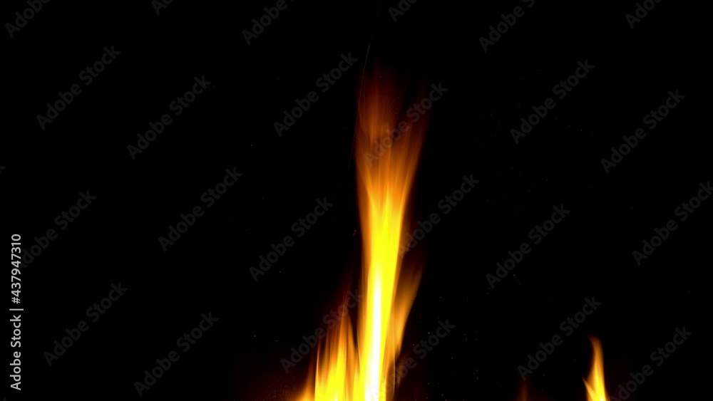 Sharp ends of the top of the fire of dying flame close-up. Sharp ends of the top of the fire of dying flame close-up.