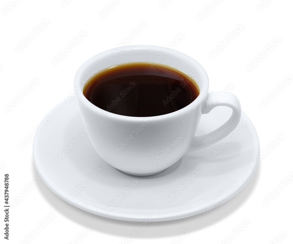コーヒー 飲み物 イラスト 上から リアル ホット