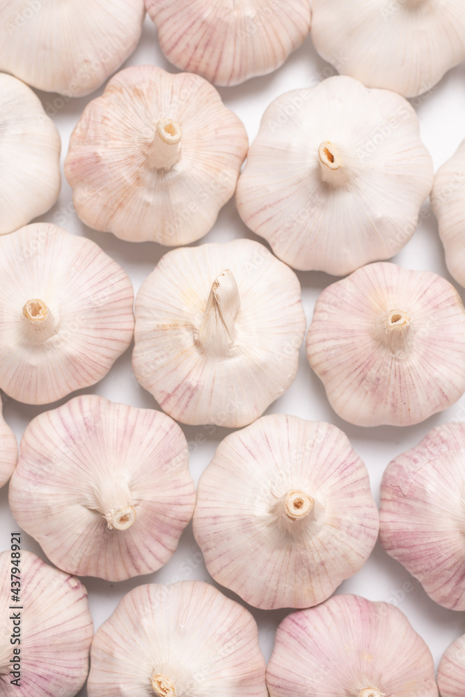 Garlic isolated on a white background. Garlic isolated on a white background.