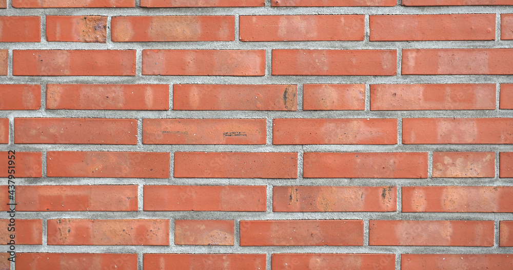 Obraz premium wide 4K red brick wall background