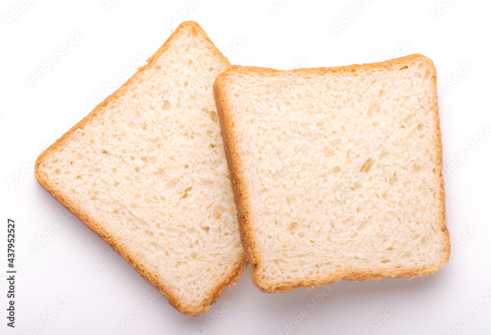 sliced bread isolated on white background close up sliced bread isolated on white background close up