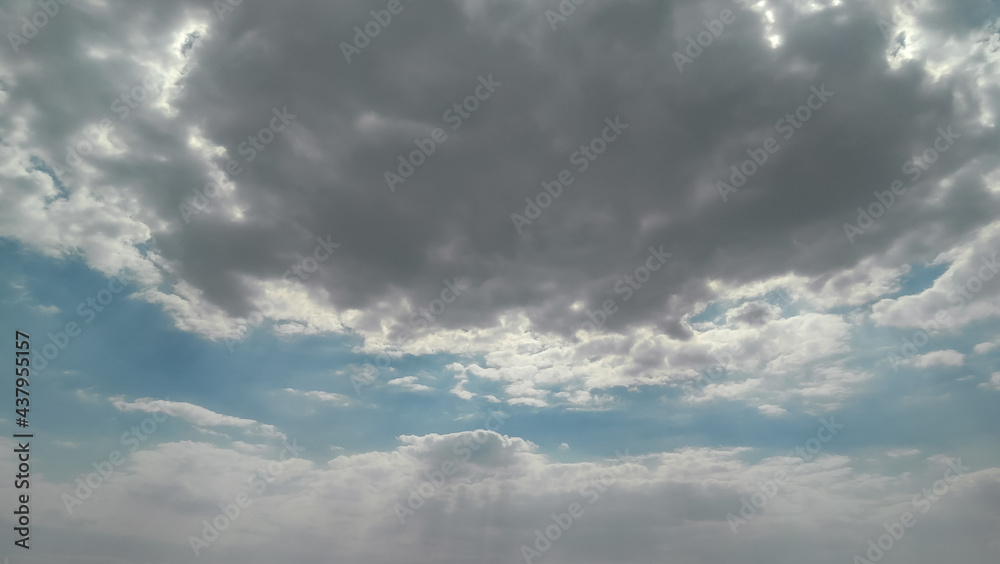 blue sky with clouds, weather conditions, nature photography