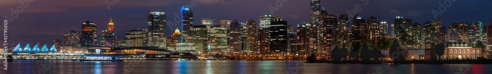 Vancouver skyline panorama