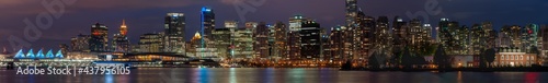 Vancouver skyline panorama