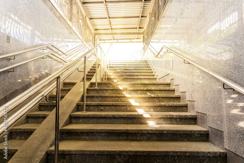 Exit from the metro  underground passage to Sunny street