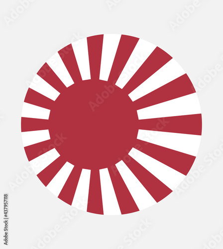Quadro su tela The Rising Sun Flag symbolizes the sun