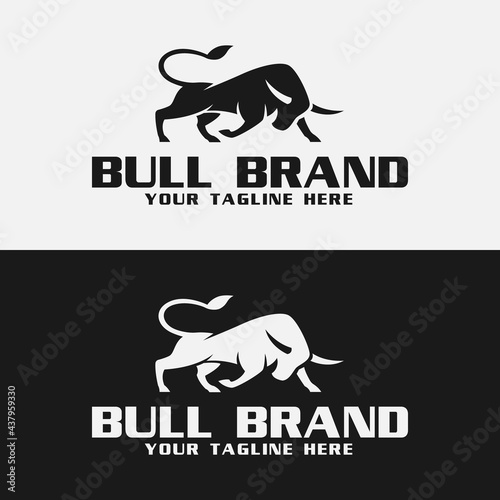 bull logo vector design. logo template