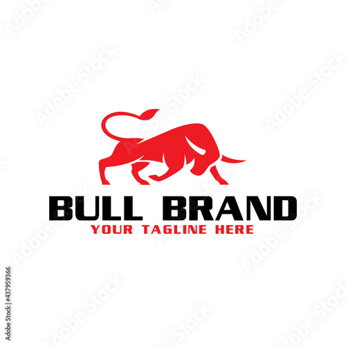 bull logo vector design. logo template