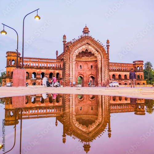 Rumi Darwaza. This gate was made in 18th century by the king of Awadh( Currently Lucknow City). It is 60 feet high and so wide. It represent the Lucknow City.