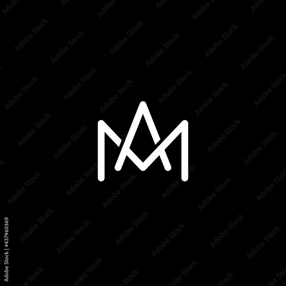 Letter AM or MA logo or icon design Letter AM or MA logo or icon design
