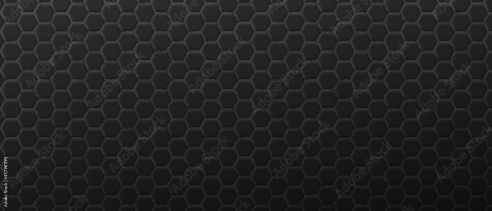 Brutal black hexagonal decoration background. Brutal black hexagonal decoration background.