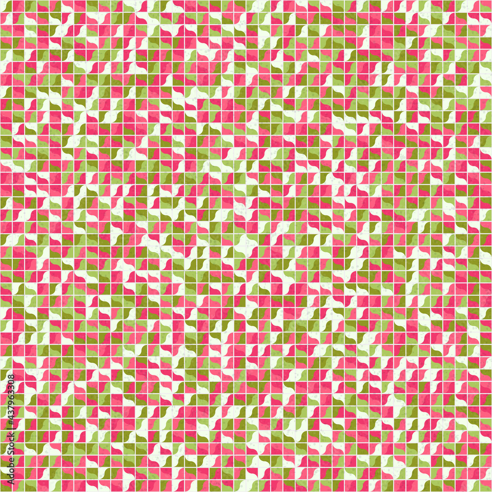 Fototapeta premium Abstract Geometric Pattern generative computational art illustration