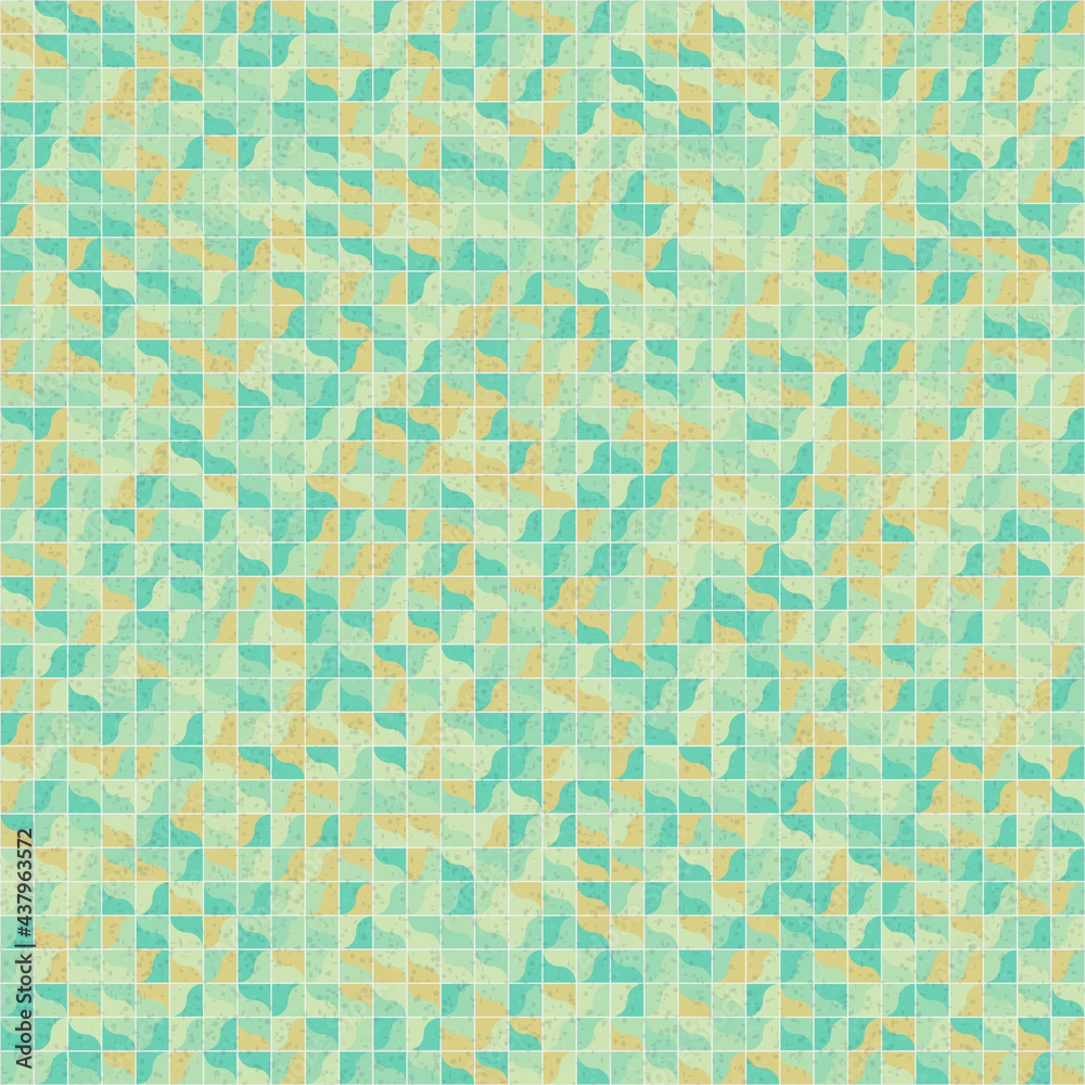 Fototapeta premium Abstract Geometric Pattern generative computational art illustration