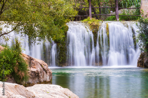 Water cascades in the Algar river, in Callosa d'en Sarrià, in Alicante (Spain).