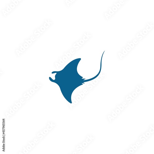 Stingray icon logo design concept template illustrtation