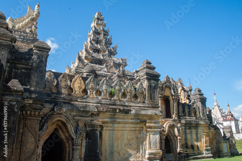 ancient stone temple in Myanmar