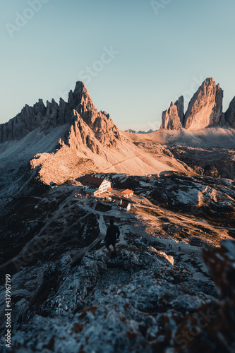 Hike in Dolomites travel landscape