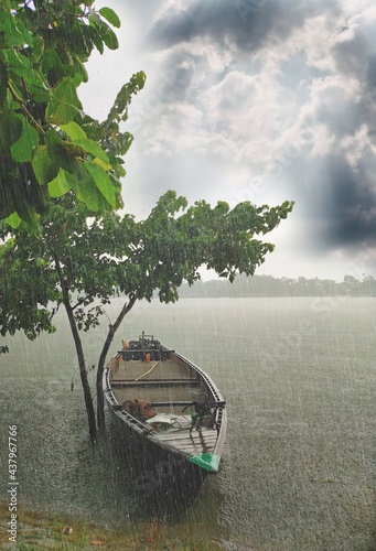 boat on the river