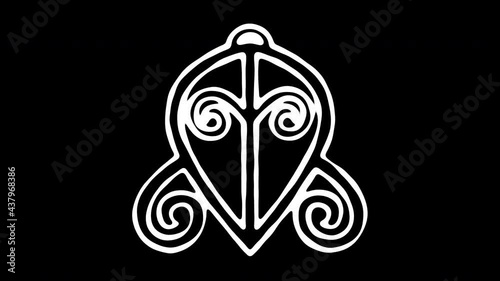 Odo Nnyew Fie Kwan Adinkra Symbol photo