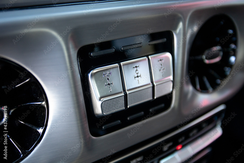 off-road switching buttons in the car