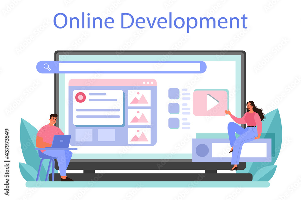 CMS introduction online service or platform. Content management system. CMS introduction online service or platform. Content management system.