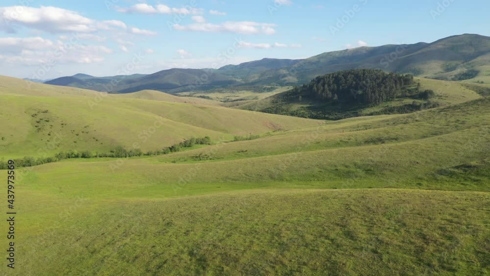 Zlatibor hills landscape in summer from above, aerial drone footage Zlatibor hills landscape in summer from above, aerial drone footage