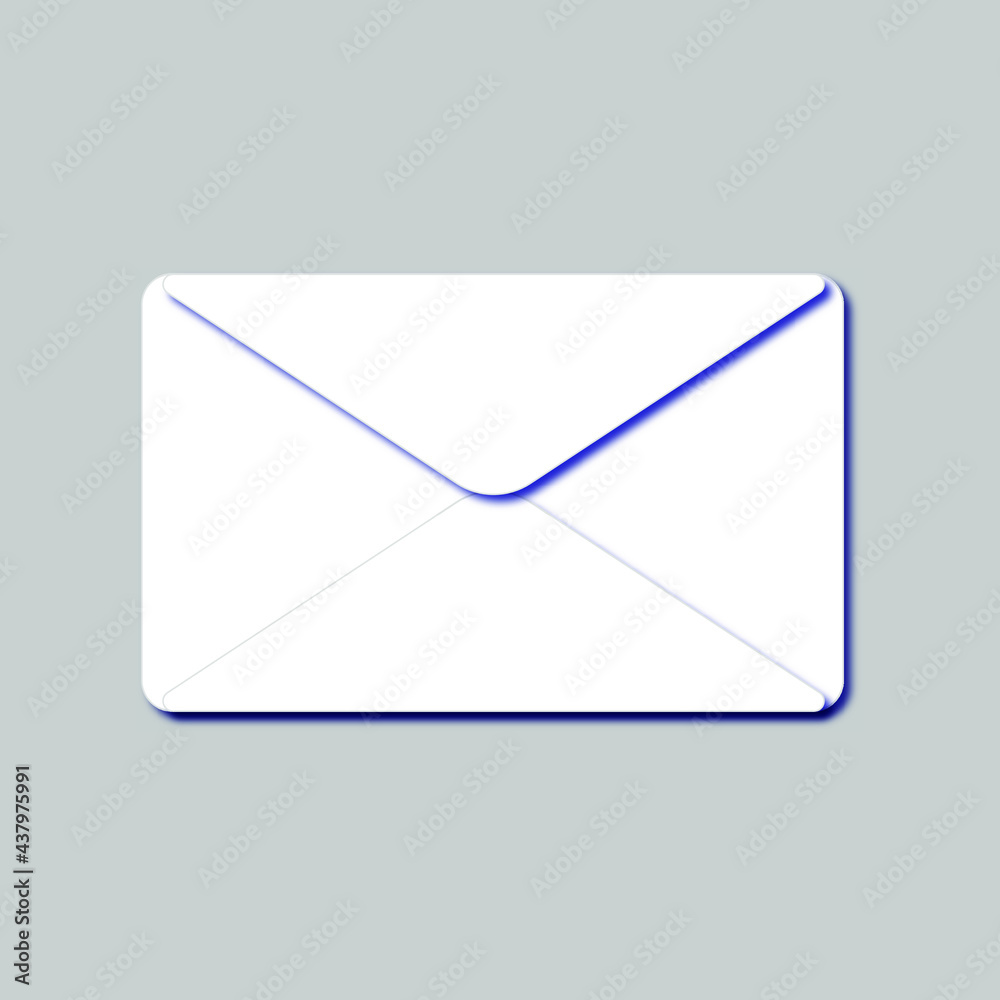Envelope symbol on gray background. Vector illustration. Envelope symbol on gray background. Vector illustration.