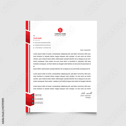 letterhead roll up template design