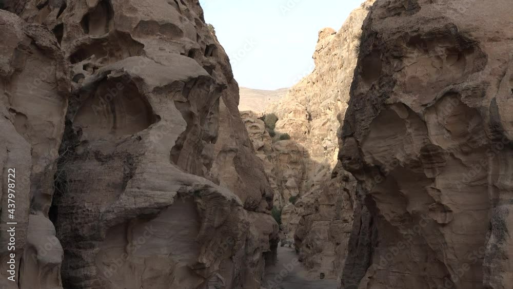 The ancient city of Petra. An ancient city and a historical monument to Jordan.