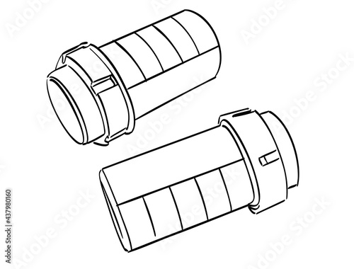 Medication prescription Pill bottles illustration drawing storyboard (ID: 437980160)