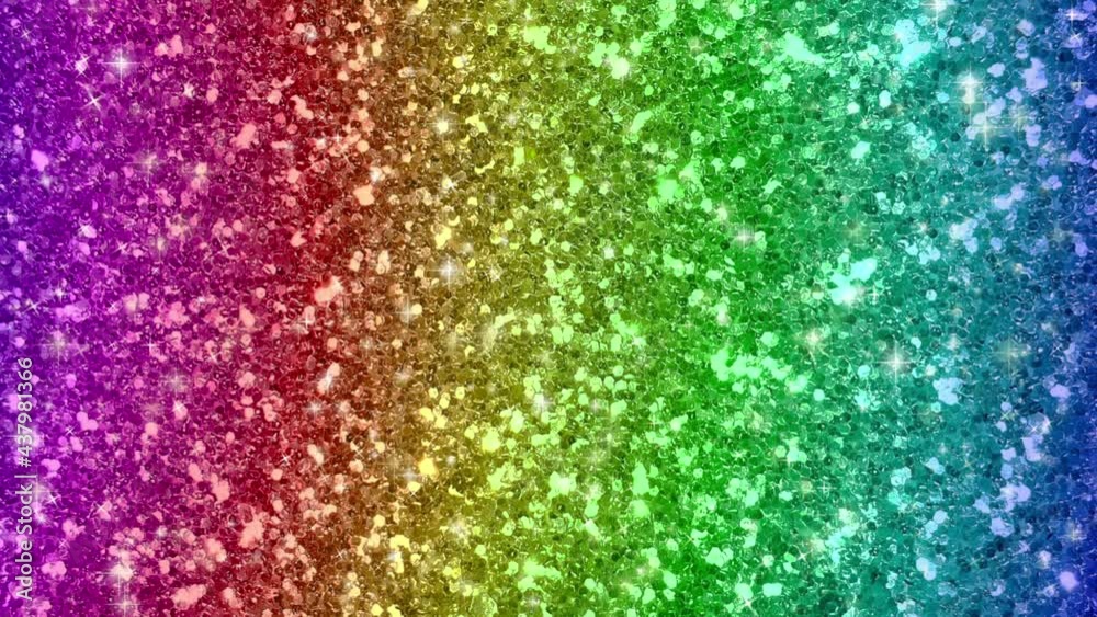 Rainbow multicolor glitter effect background