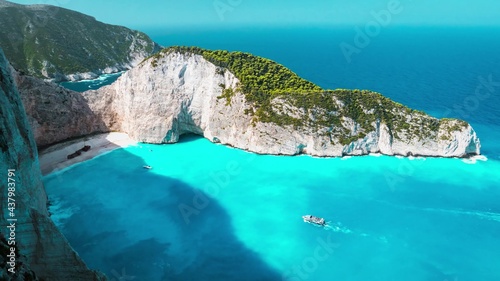 Fototapeta Naklejka Na Ścianę i Meble -  Nature Greece Ocean Sea Mountains Waves Water Wallpaper Landscape Element