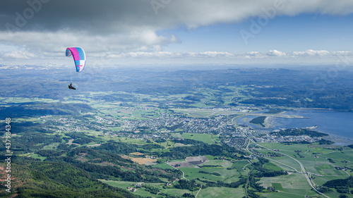 Paragliding in Stjørdal, Norway