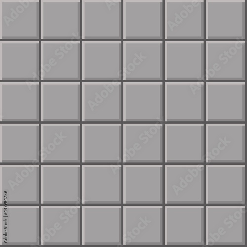 Abstract background seamless pattern. Tiles background. Gray tile's vector texture.