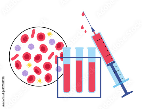 Blood structure concept