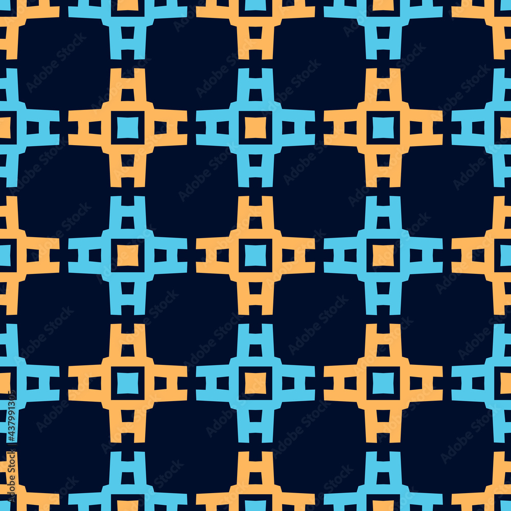 Obraz premium Bright seamless pattern with geometric shapes.