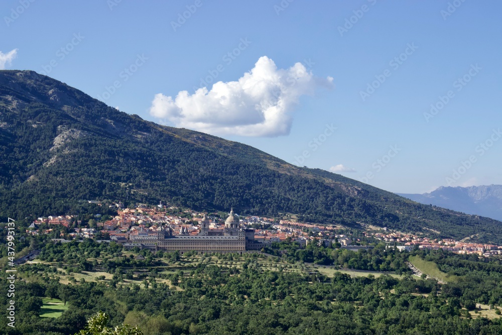 Village in the valley, monasterio del Escorial