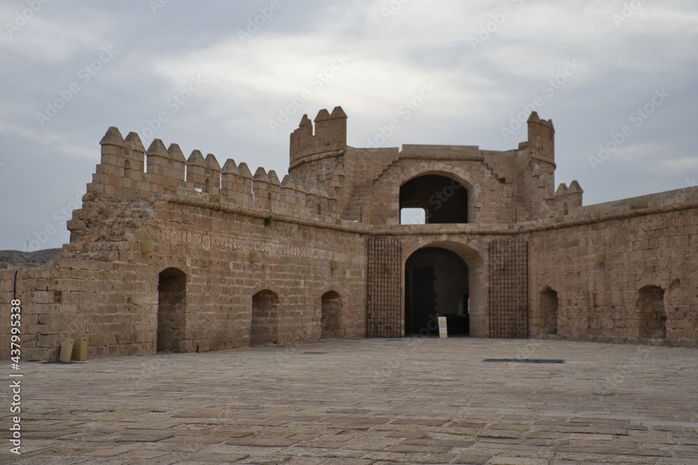 Alcazaba de Almeria, castle and fortress. Andalusia, Spain.