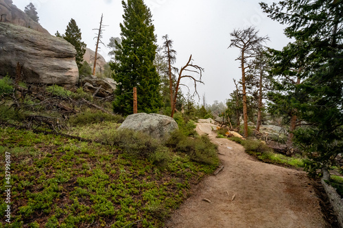 Views from the mountain trail in Rocky Mountain National Park, Lumpy Ridge Trail to Gem Lake