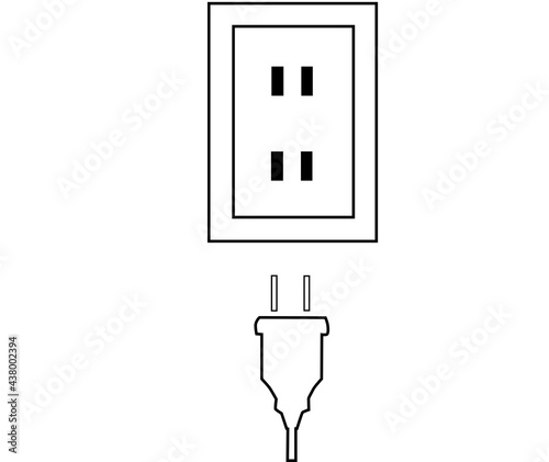 コンセントと電源プラグ「白」