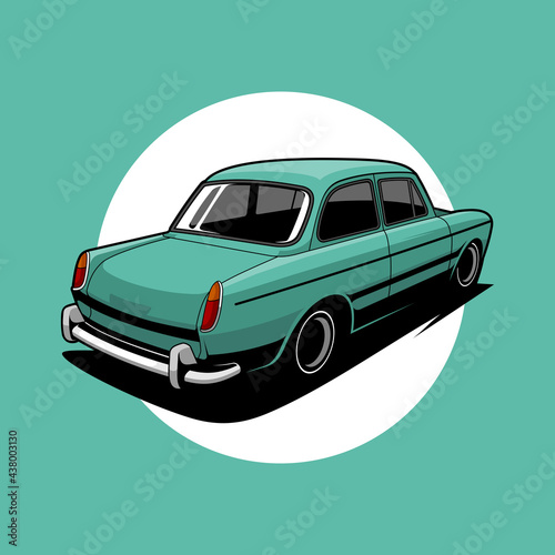 classic car vector illustration